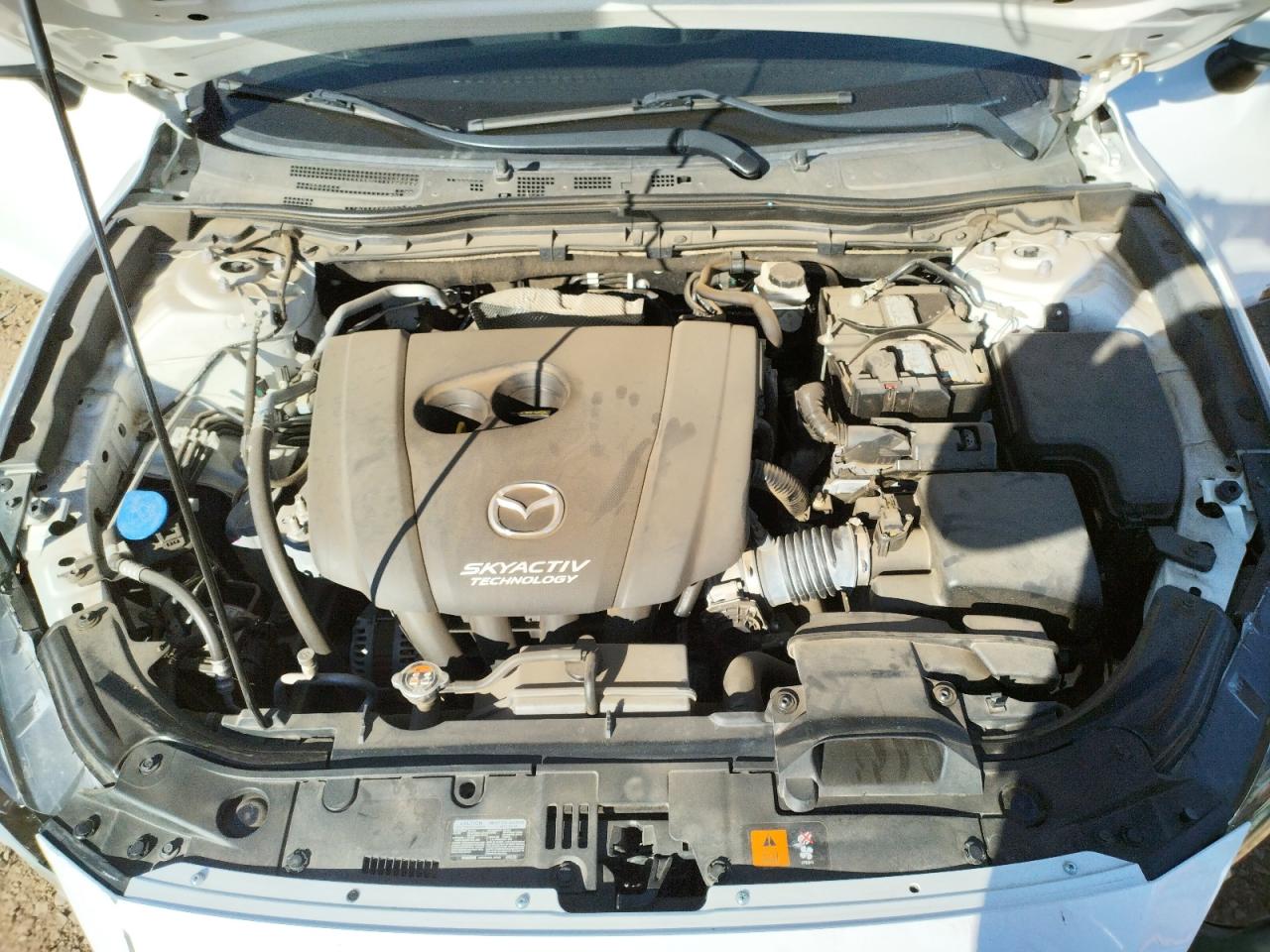 2017 Mazda 3 VIN 3MZBN1U74HM102060 Copart auction photo, side / front end damage thumbnail 7