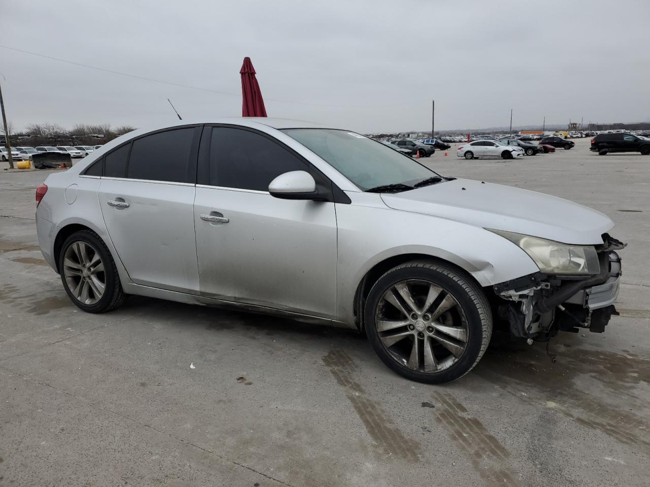 2013 Chevrolet Cruze VIN 1G1PG5SB4D7185908 Copart auction photo, front end / side damage thumbnail 4