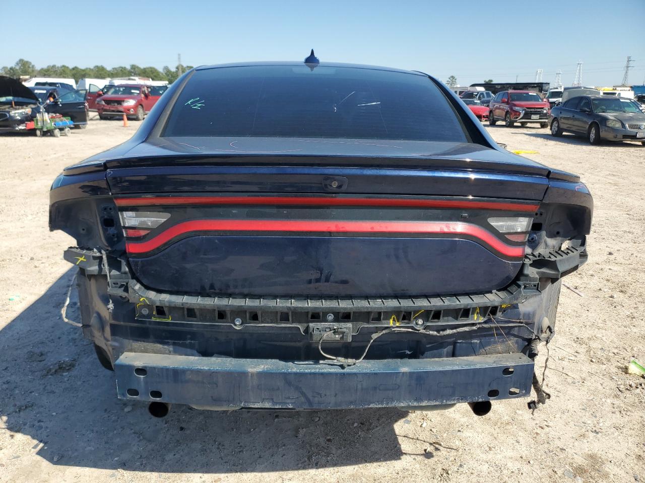 2017 Dodge Charger VIN 2C3CDXHG5HH553718 Copart auction photo, front end / rear end damage thumbnail 6