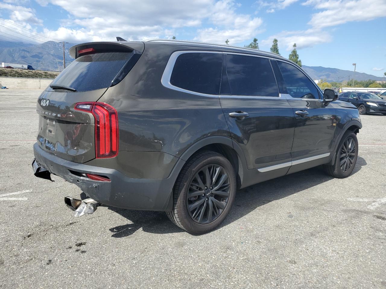 2022 KIA Telluride VIN 5XYP54HCXNG266875 Copart auction photo, side / rear end damage thumbnail 3