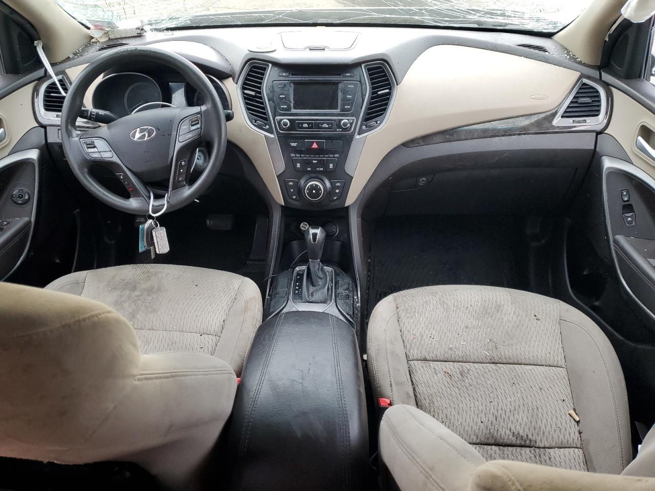 2017 Hyundai Santa Fe VIN 5NMZT3LB1HH022100 Copart auction photo, all over damage thumbnail 8