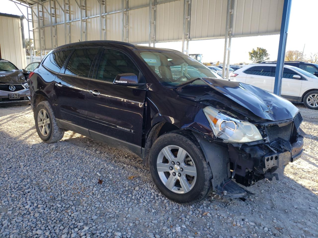 2009 Chevrolet Traverse VIN 1GNER23D59S177108 Copart auction photo, front end / minor dent/scratches damage thumbnail 4