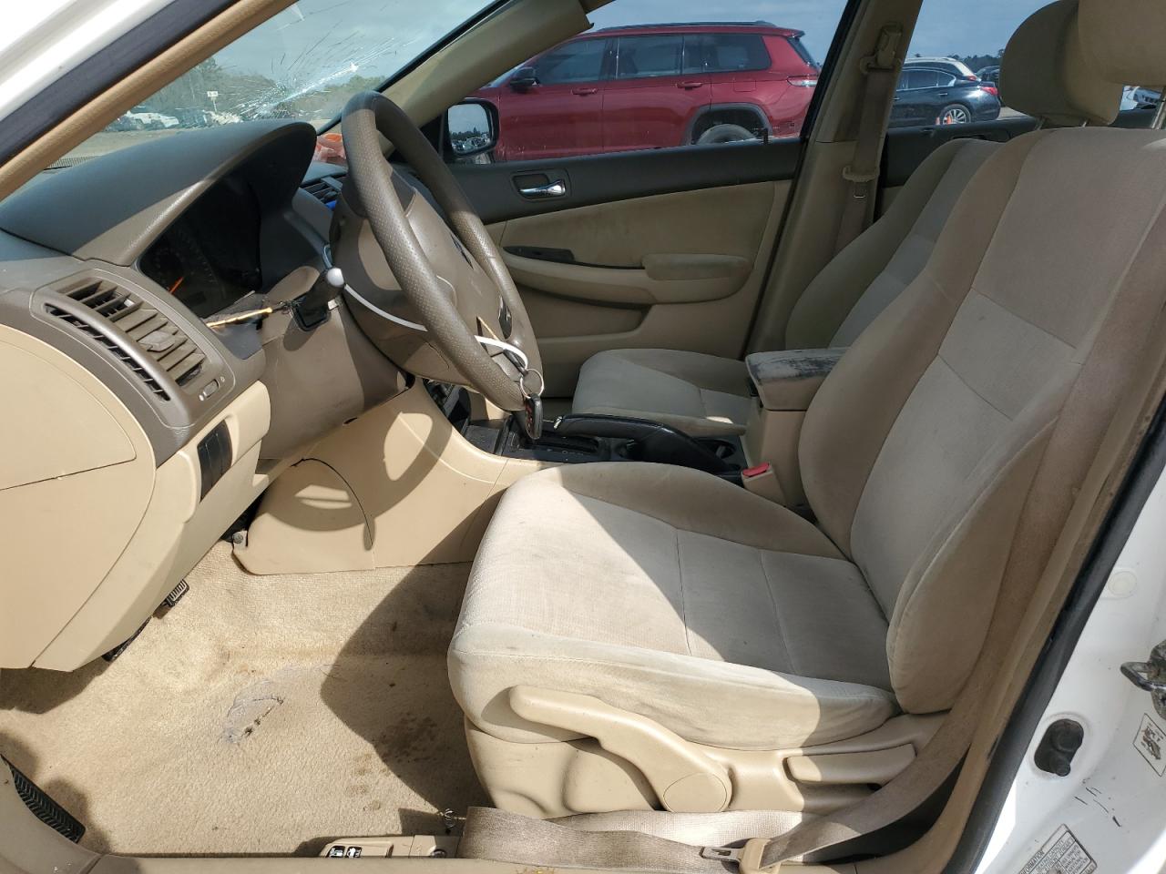 2003 Honda Accord VIN 1HGCM56393A070273 Copart auction photo, front end / side damage thumbnail 7