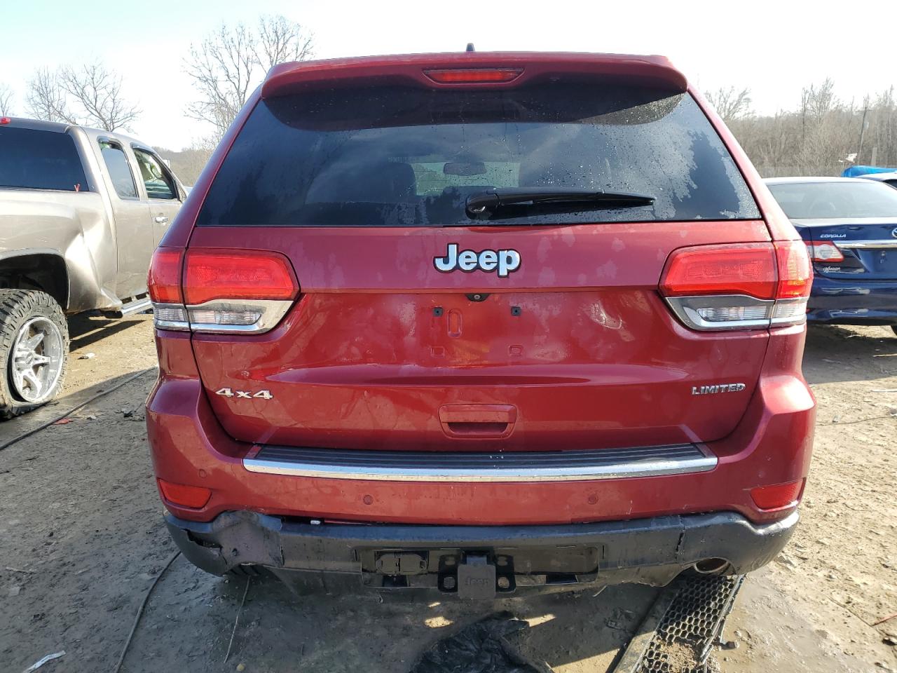 2014 Jeep Grand Cherokee VIN 1C4RJFBT9EC375910 Copart auction photo, rear end damage thumbnail 6