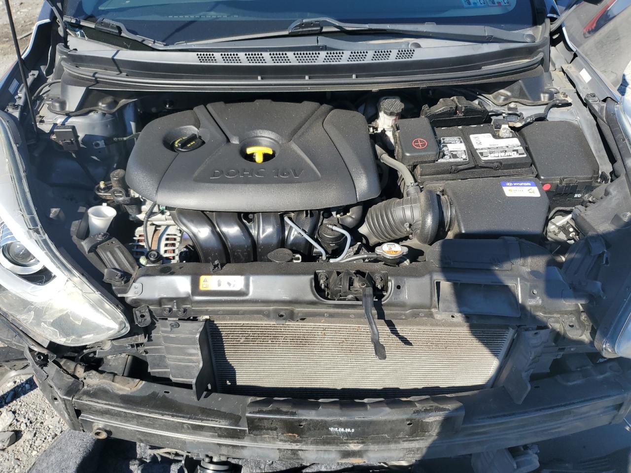 2016 Hyundai Elantra VIN KMHDH4AE8GU597358 Copart auction photo, front end damage thumbnail 12
