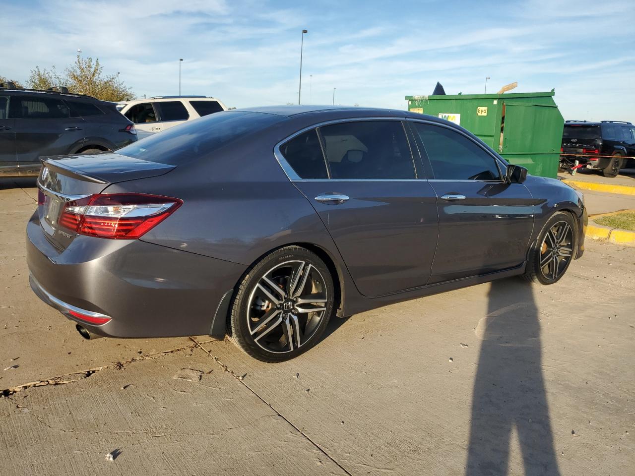 2016 Honda Accord VIN 1HGCR2F57GA065113 Copart auction photo, hail / minor dent/scratches damage thumbnail 3