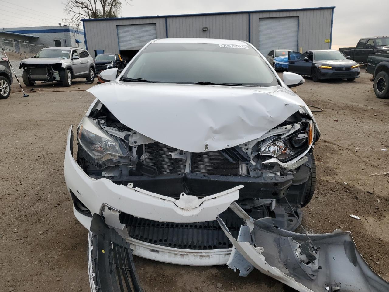 2016 Toyota Corolla VIN 2T1BURHE7GC593485 Copart auction photo, front end / side damage thumbnail 5