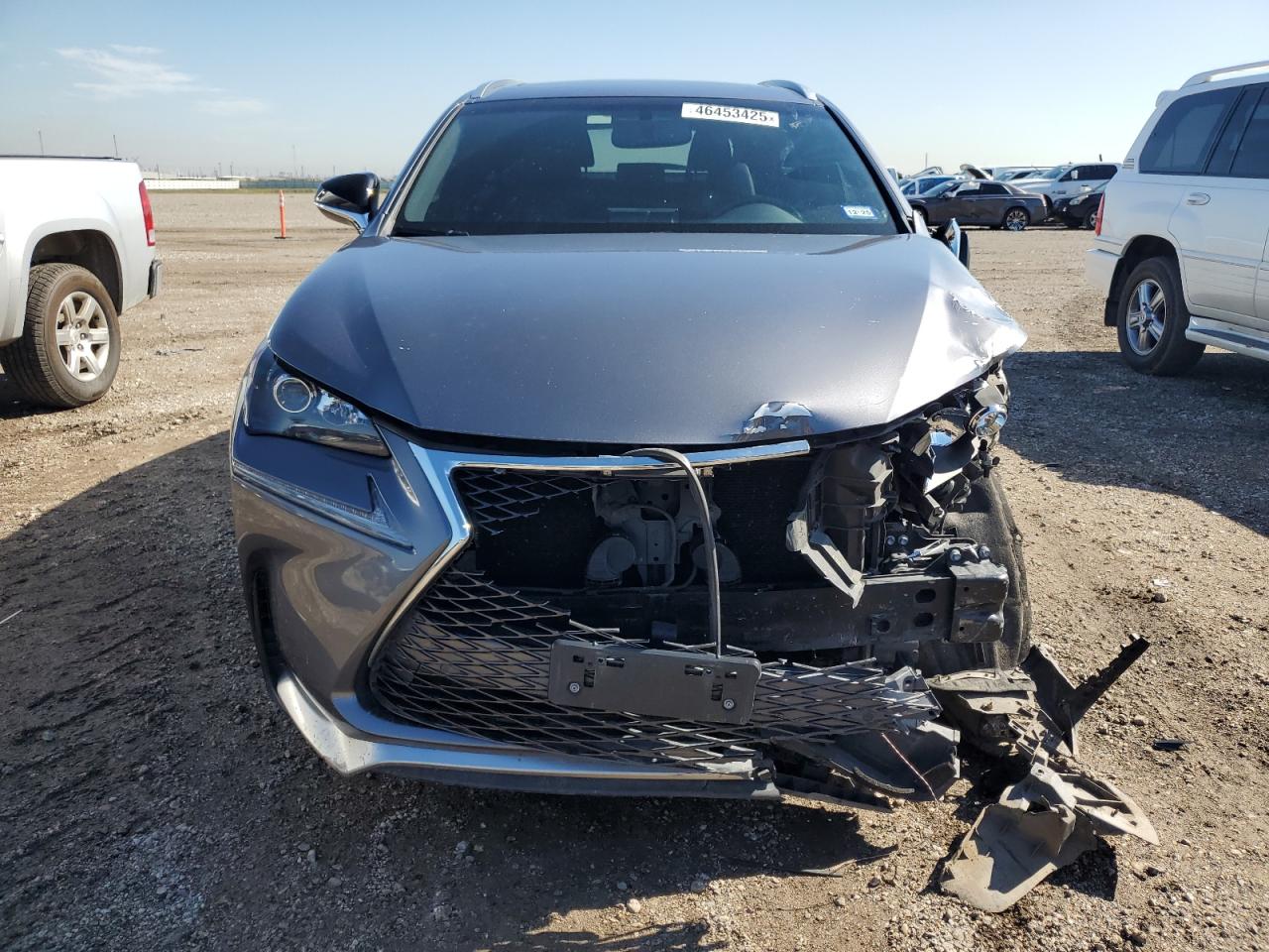 2017 Lexus NX VIN JTJYARBZ6H2051404 Copart auction photo, side / front end damage thumbnail 5
