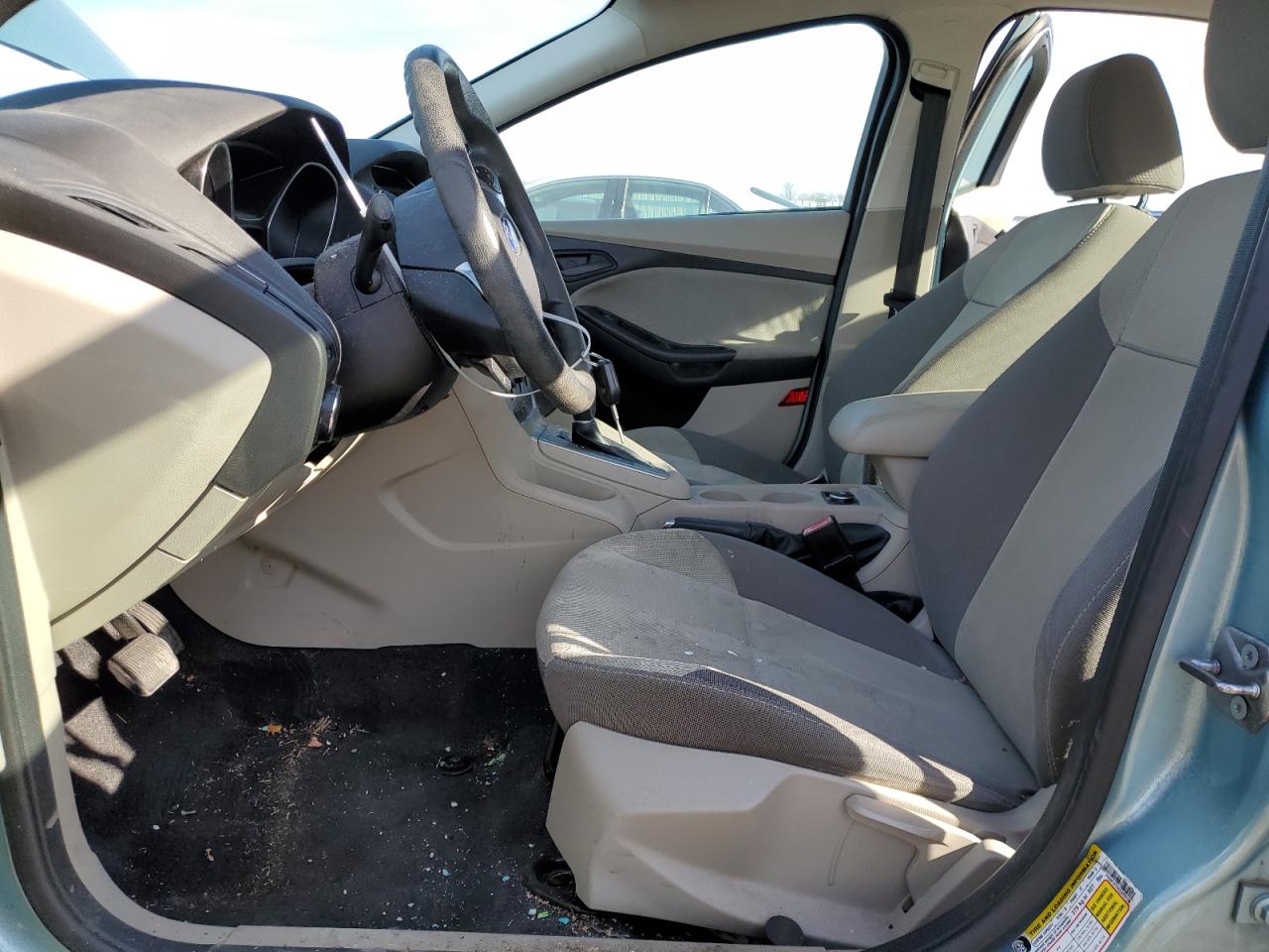 2012 Ford Focus VIN 1FAHP3F25CL414778 Copart auction photo, side / rear end damage thumbnail 7