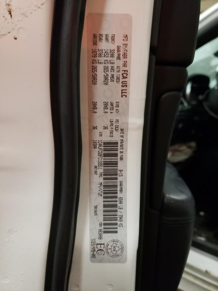 2015 Jeep Grand Cherokee VIN 1C4RJFCG9FC133511 Copart auction photo, front end / mechanical damage thumbnail 16