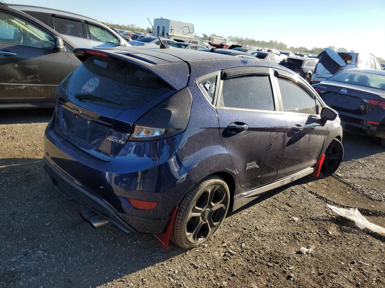 2016 Ford Fiesta VIN 3FADP4GX0GM205063 Copart auction photo, top/roof damage thumbnail 3