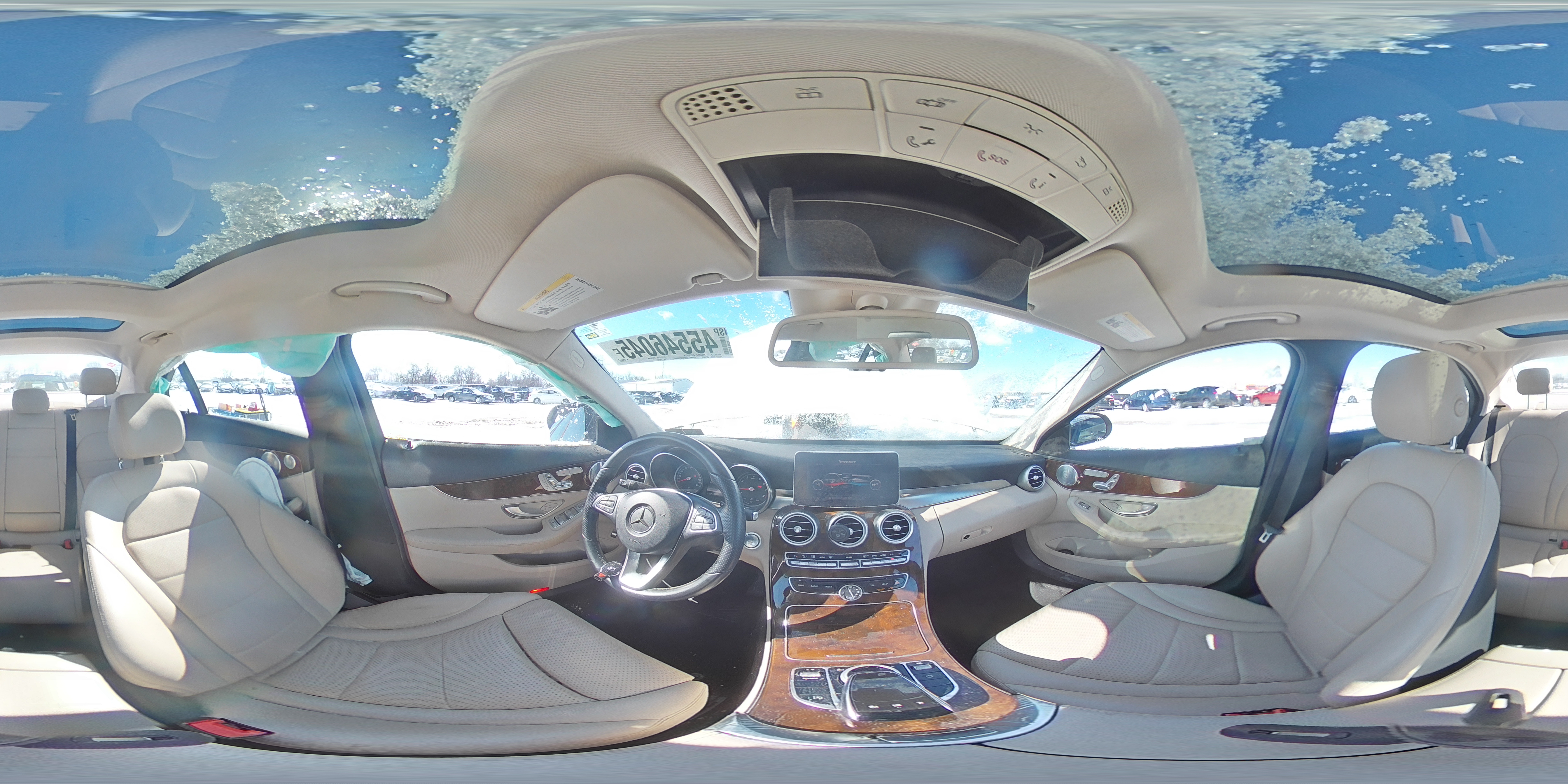 2016 Mercedes-Benz C-klasse VIN WDDWF4KB4GR138361 Copart auction photo, side damage thumbnail 13