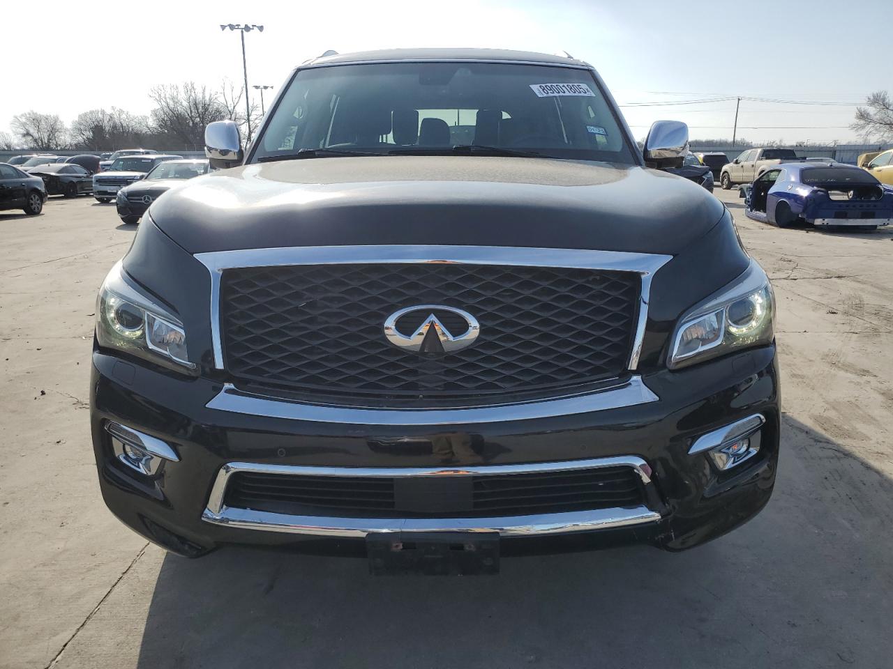2015 Infiniti QX80 VIN JN8AZ2NC7F9371240 Copart auction photo, front end damage thumbnail 5