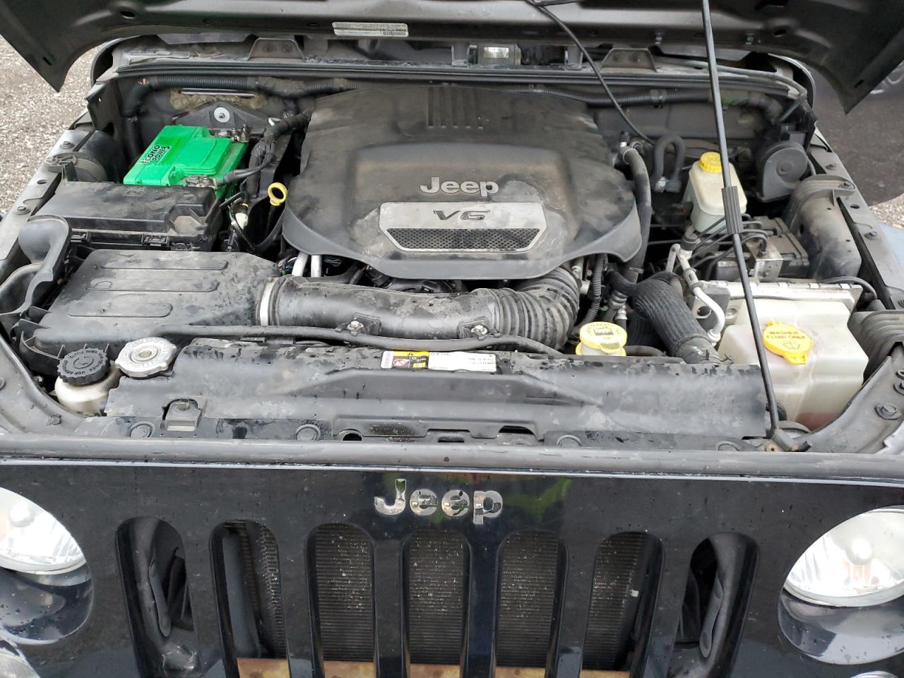 2014 Jeep Wrangler VIN 1C4AJWAG0EL221863 Copart auction photo, front end / side damage thumbnail 12