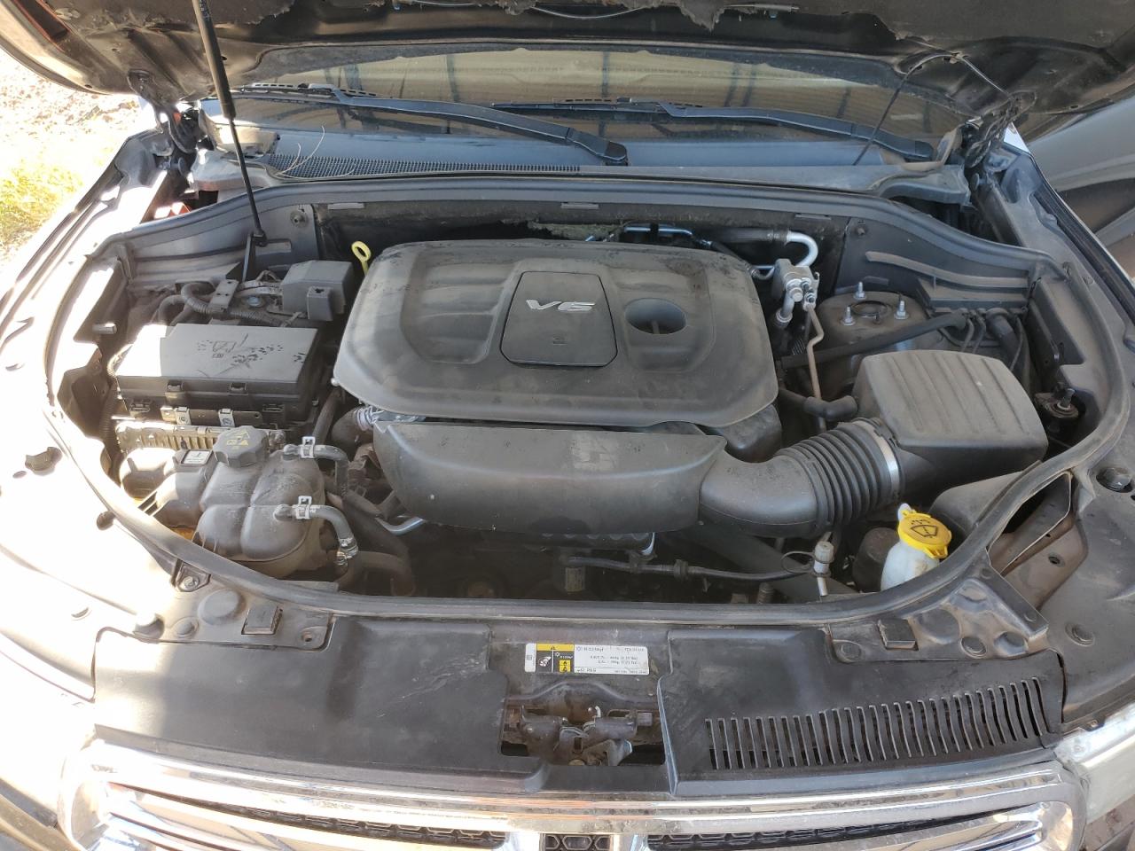 2018 Dodge Durango VIN 1C4RDJAG0JC242512 Copart auction photo, side / front end damage thumbnail 14