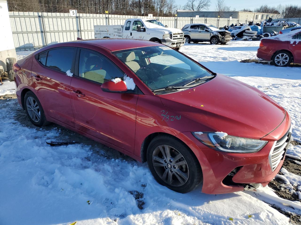 2017 Hyundai Elantra VIN 5NPD84LF9HH149670 Copart auction photo, front end damage thumbnail 4
