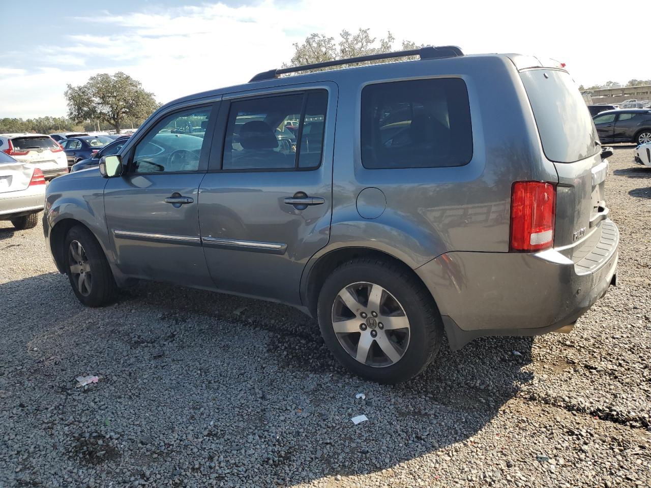 2012 Honda Pilot VIN 5FNYF4H90CB028866 Copart auction photo, front end / side damage thumbnail 2