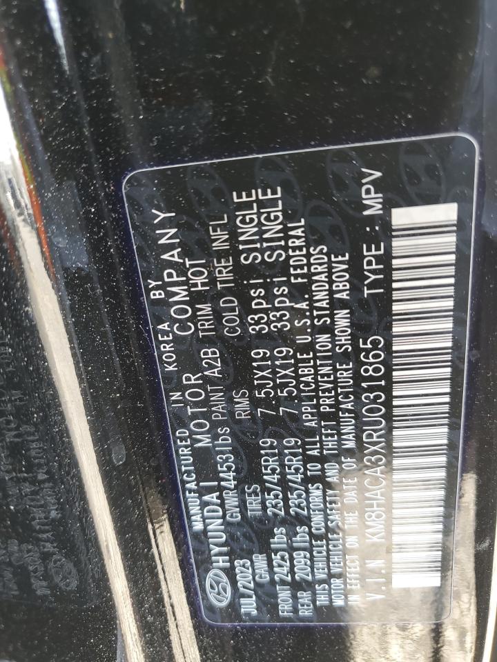 2024 Hyundai Kona VIN KM8HACA3XRU031865 Copart auction photo, rear end damage thumbnail 15