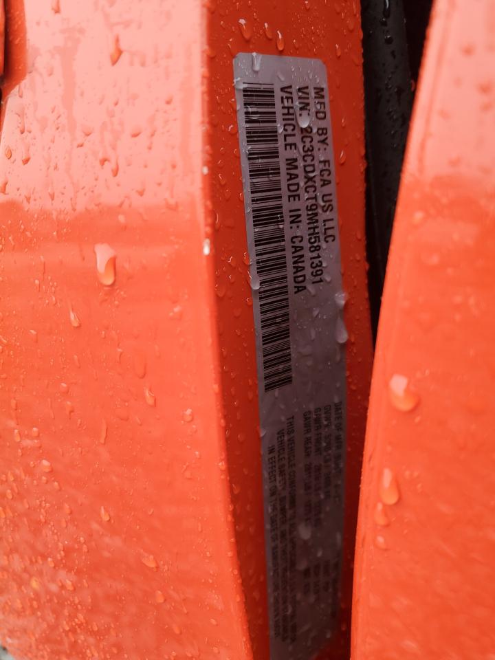 2021 Dodge Charger VIN 2C3CDXCT9MH581391 Copart auction photo, all over damage thumbnail 12