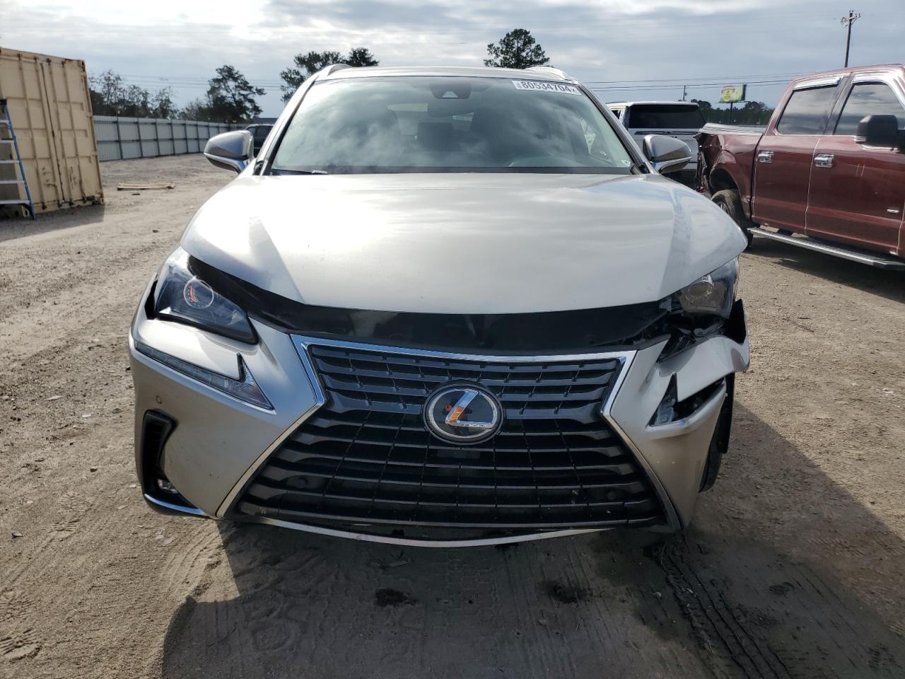 2021 Lexus NX VIN JTJDARBZ7M2195732 Copart auction photo, front end / minor dent/scratches damage thumbnail 5
