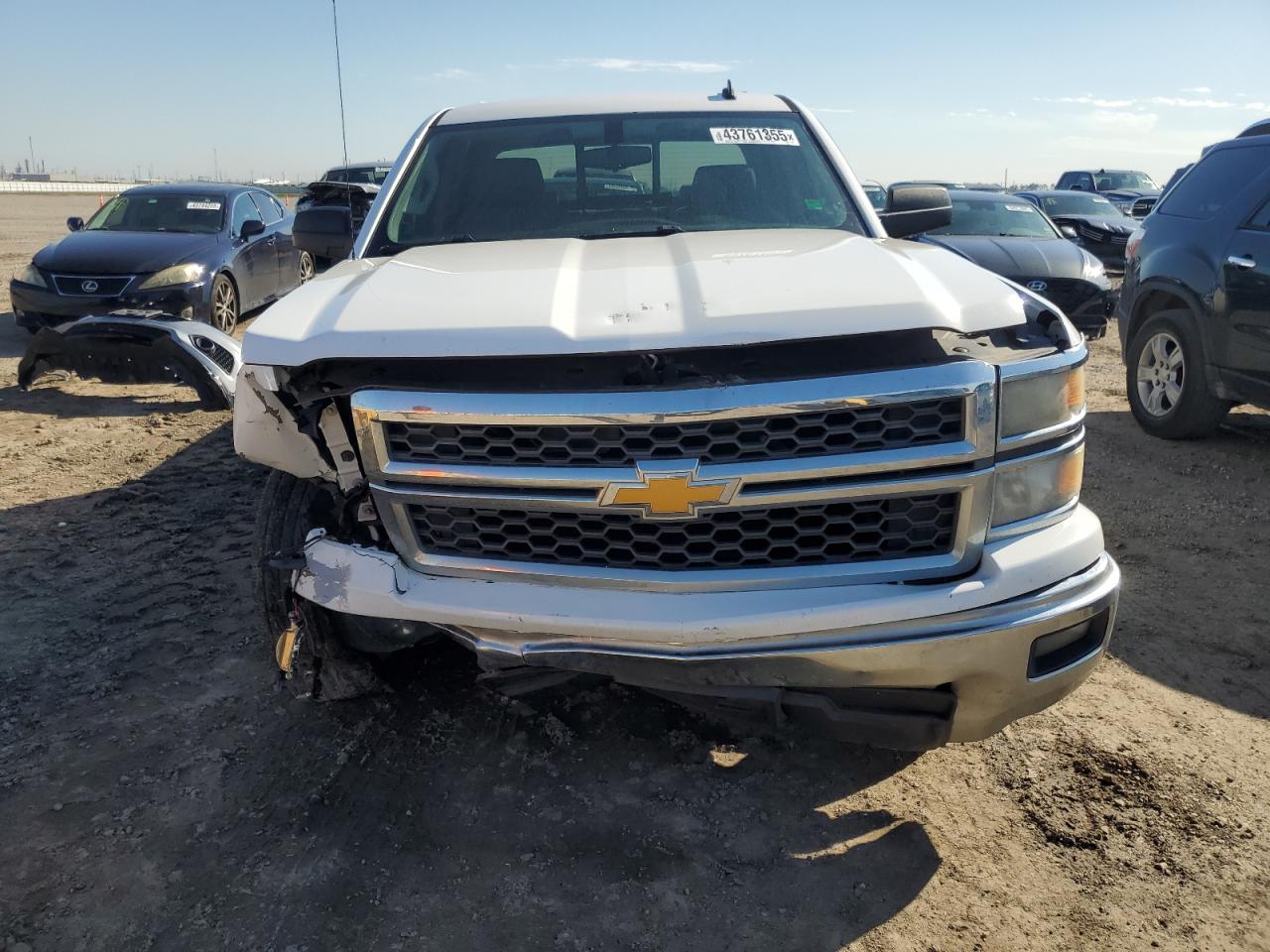 2014 Chevrolet Silverado VIN 3GCPCREH0EG174288 Copart auction photo, front end / rear end damage thumbnail 5