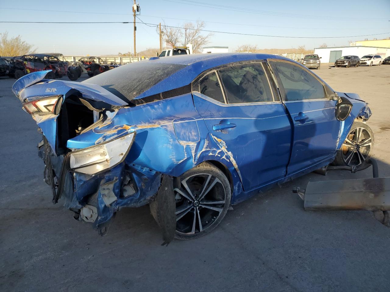 2020 Nissan Sentra VIN 3N1AB8DVXLY296791 Copart auction photo, all over damage thumbnail 3