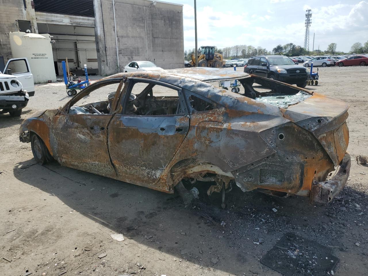 2017 Honda Civic VIN 19XFC2F52HE019281 Copart auction photo, burn damage thumbnail 2