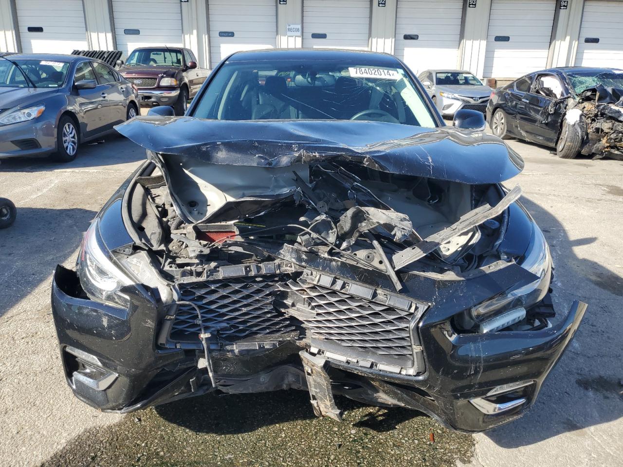 2018 Infiniti Q50 VIN JN1EV7AR3JM436349 Copart auction photo, front end / minor dent/scratches damage thumbnail 5