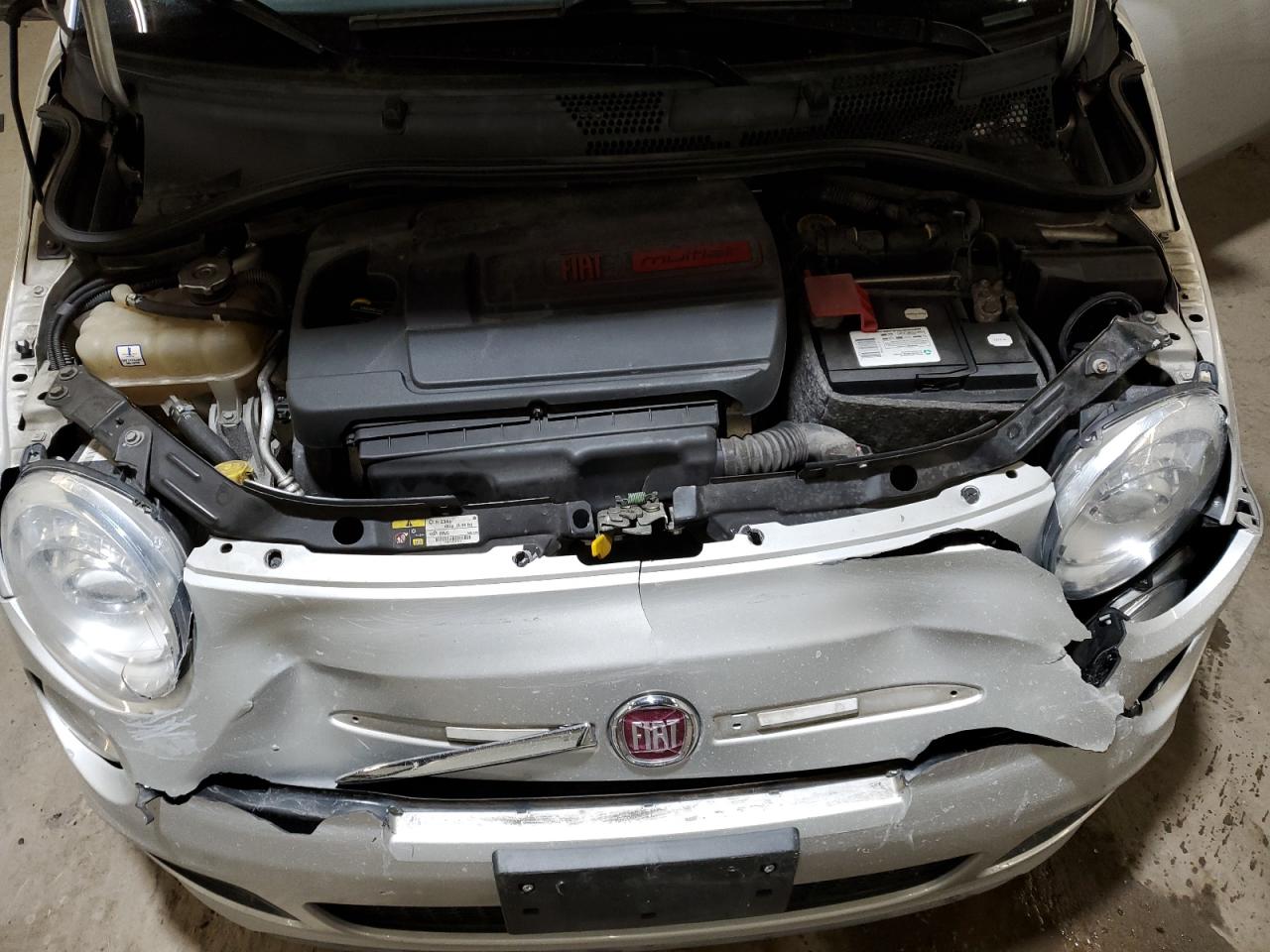 2013 Fiat 500 VIN 3C3CFFBR6DT697570 Copart auction photo, front end damage thumbnail 11