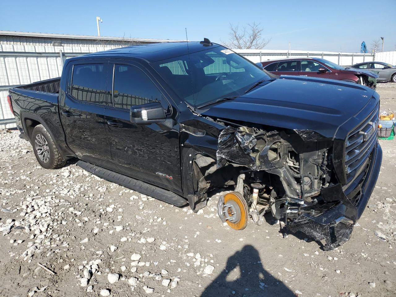 2021 GMC Sierra VIN 3GTU9EET7MG118989 Copart auction photo, front end damage thumbnail 4