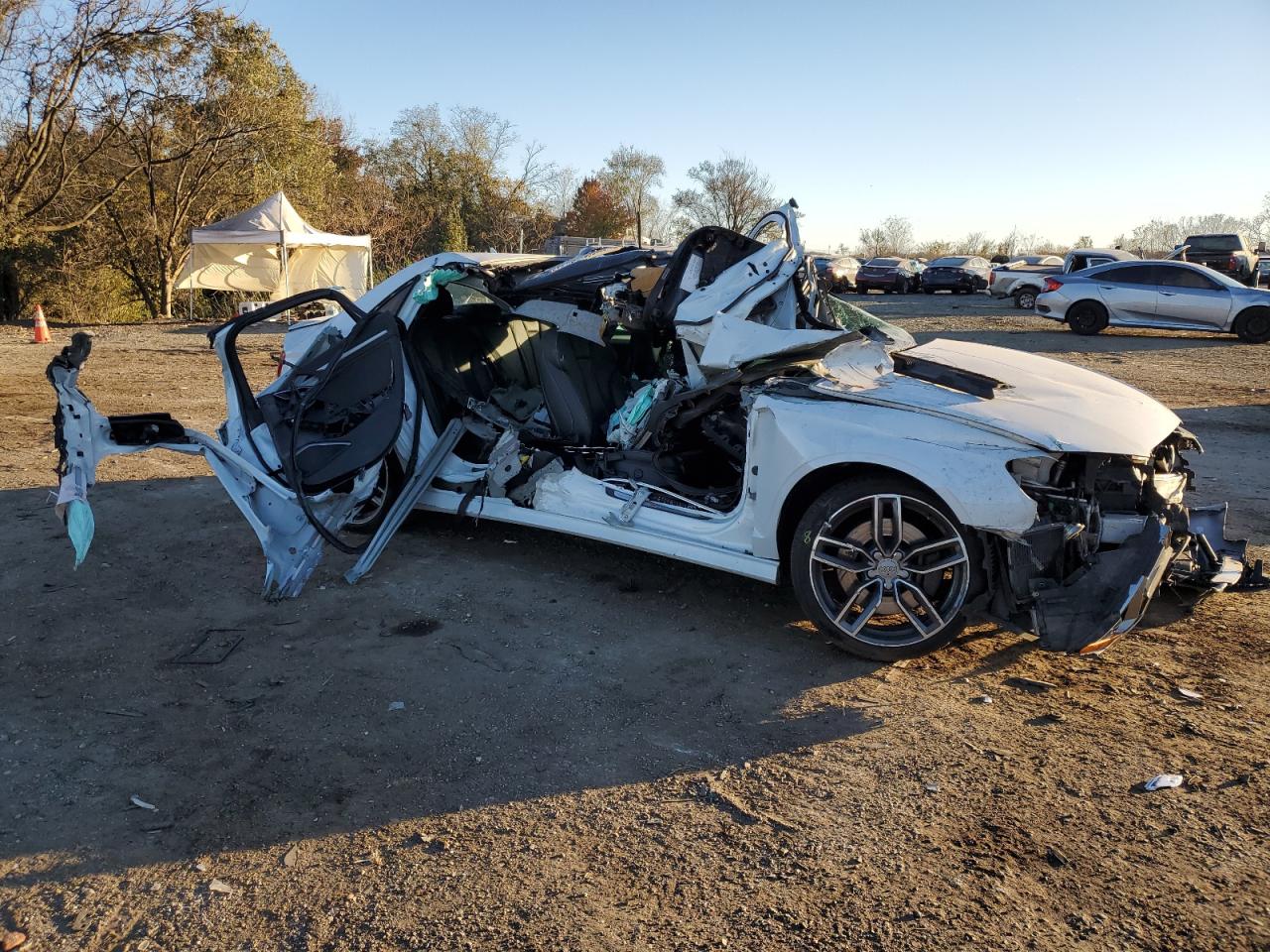 2015 Audi S3 VIN WAUFFGFF0F1055660 Copart auction photo, all over damage thumbnail 4
