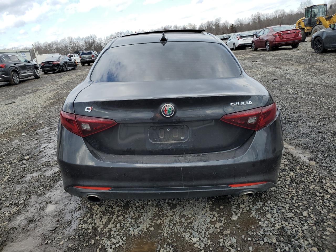 2021 Alfa Romeo Giulia VIN ZARFANBNXM7641463 Copart auction photo, front end / rear end damage thumbnail 6