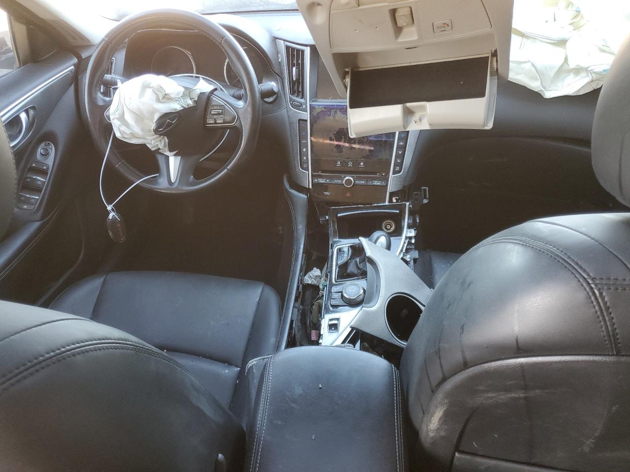 2017 Infiniti Q50 VIN JN1EV7AP0HM743213 Copart auction photo, front end / side damage thumbnail 8
