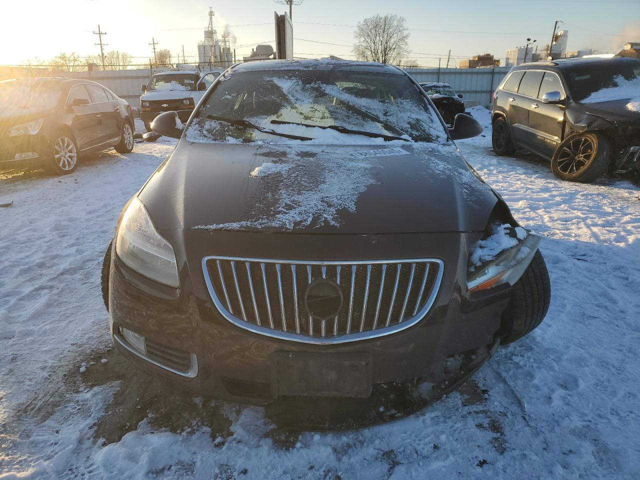 2011 Buick Regal VIN W04GR5EC5B1083243 Copart auction photo, front end / side damage thumbnail 5