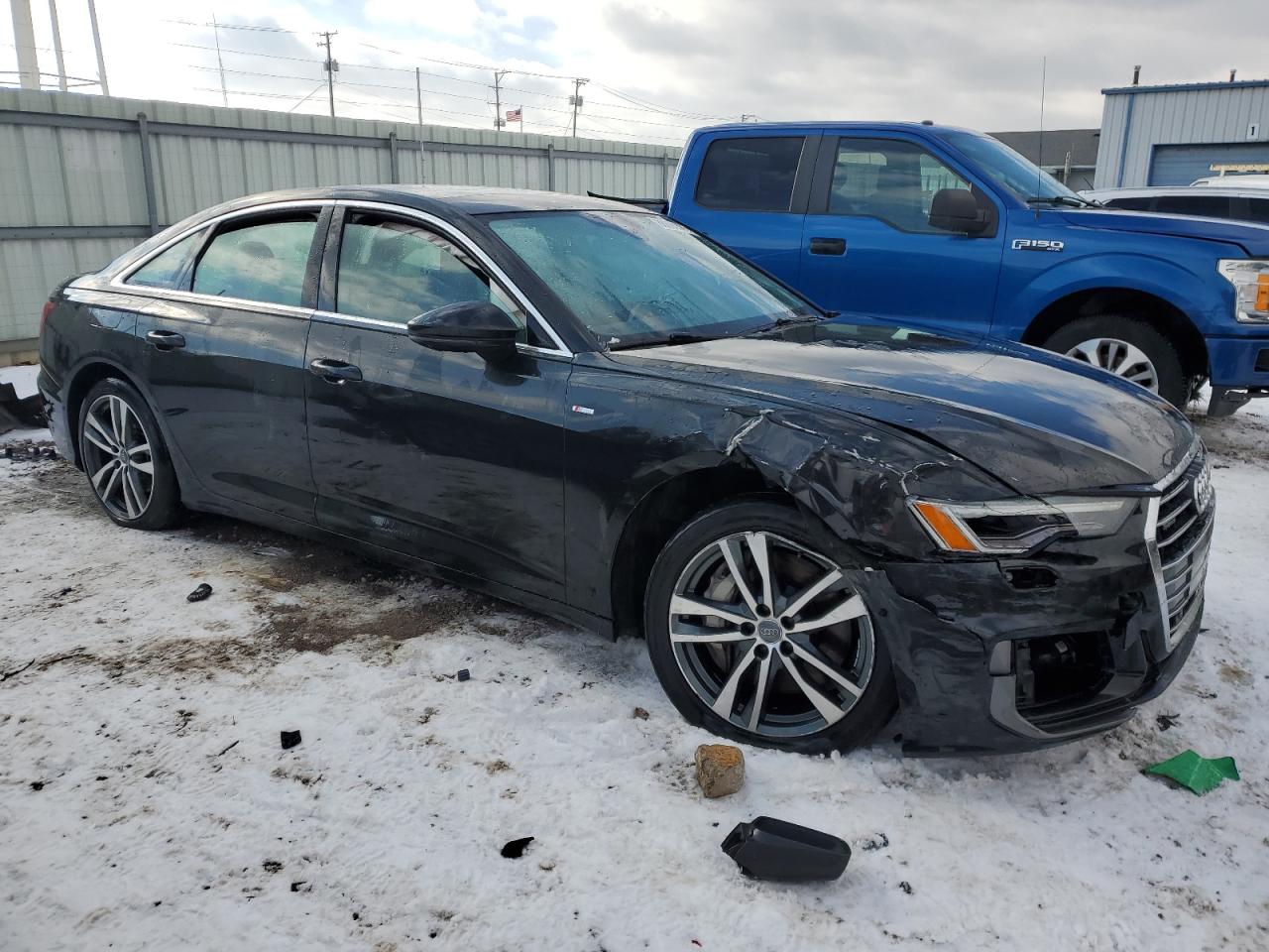 2019 Audi A6 VIN WAUL2AF29KN061582 Copart auction photo, front end / side damage thumbnail 4