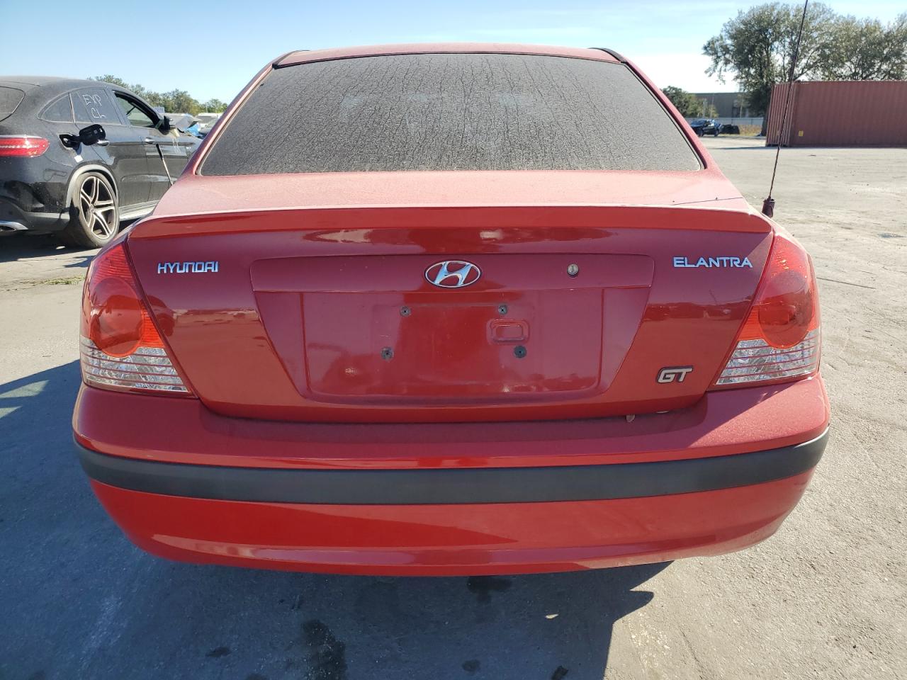 2004 Hyundai Elantra VIN KMHDN46D24U752362 Copart auction photo, all over damage thumbnail 6