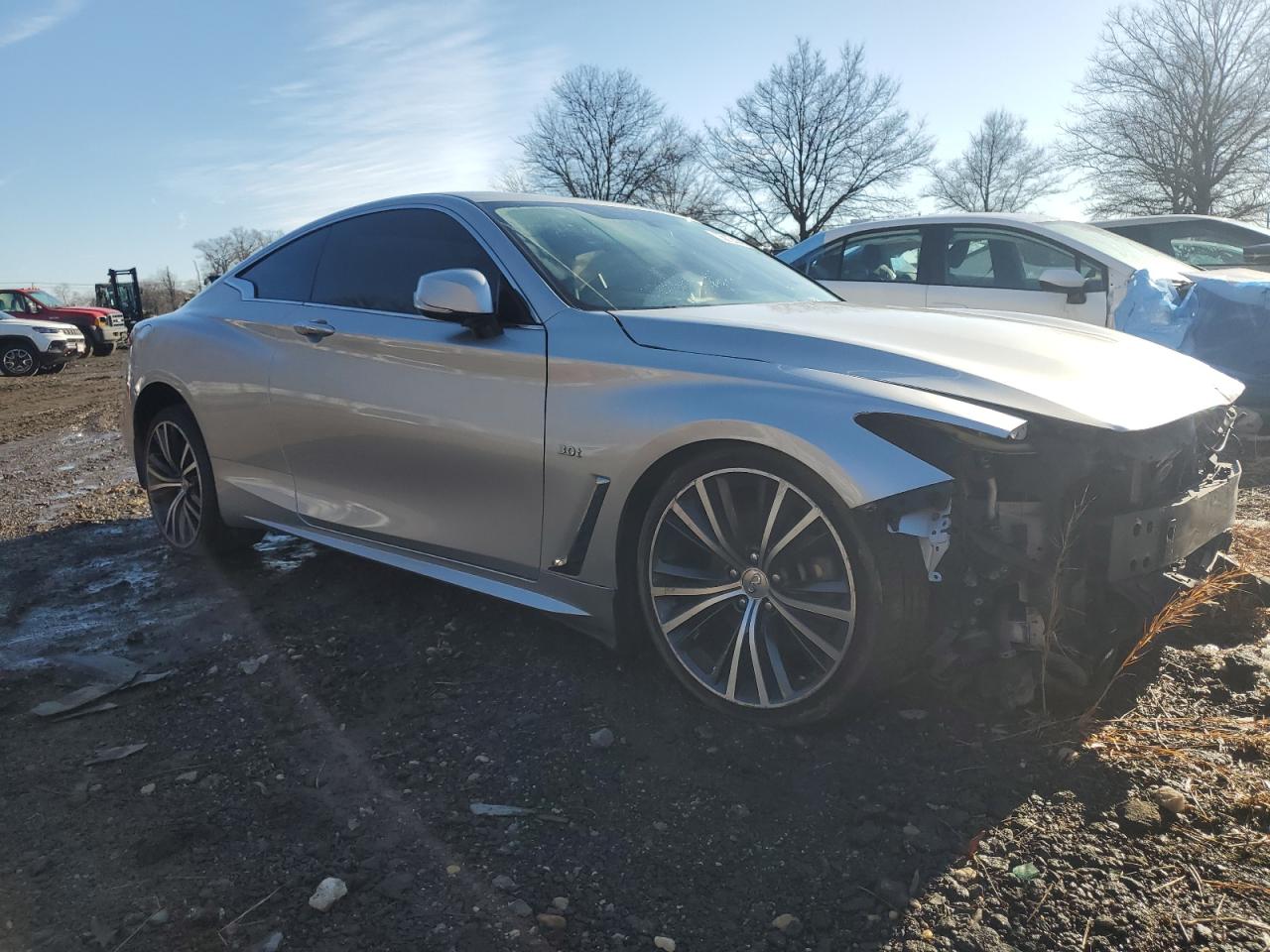 2018 Infiniti Q60 VIN JN1EV7EL8JM392497 Copart auction photo, front end damage thumbnail 4