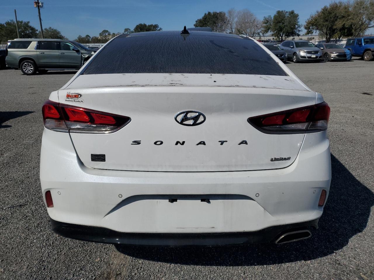 2018 Hyundai Sonata VIN 5NPE34AF9JH706346 Copart auction photo, front end damage thumbnail 6
