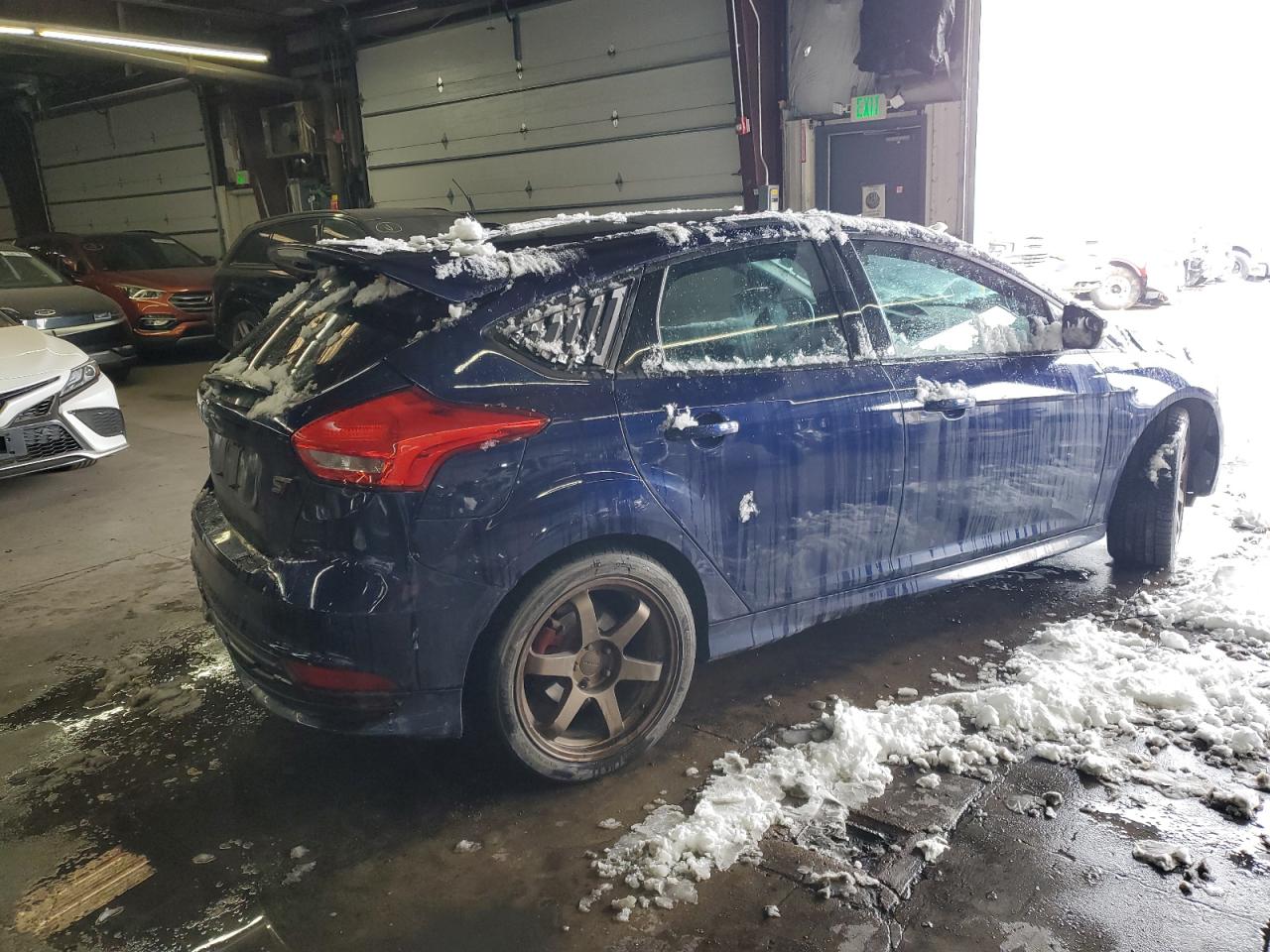 2016 Ford Focus VIN 1FADP3L93GL343974 Copart auction photo, all over damage thumbnail 3