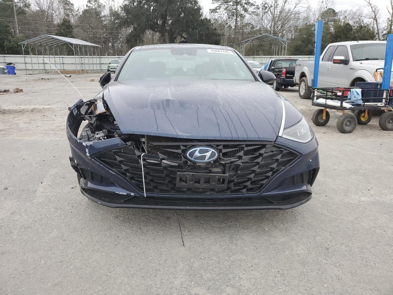 2021 Hyundai Sonata VIN 5NPEJ4J22MH065953 Copart auction photo, front end / side damage thumbnail 5
