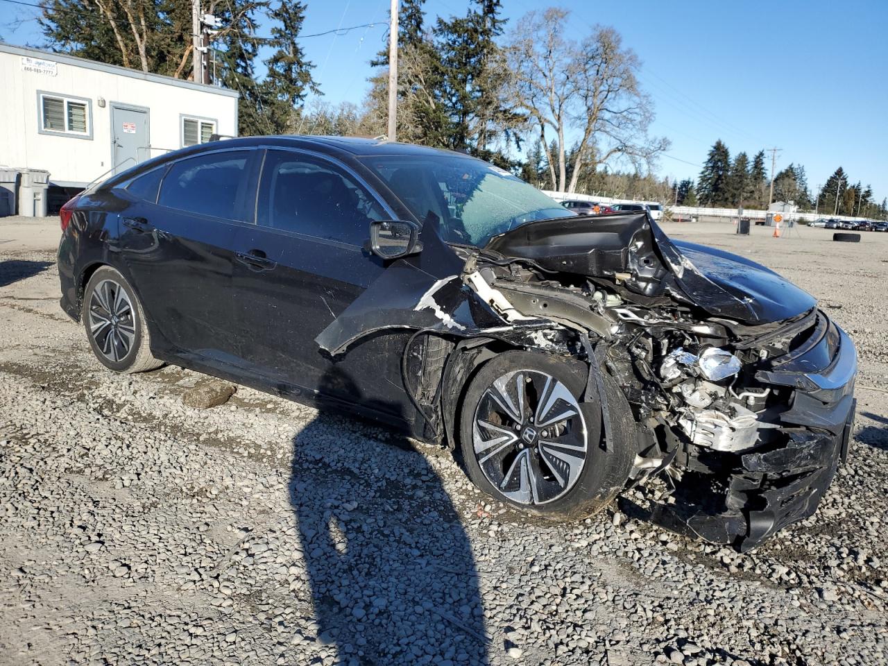 2017 Honda Civic VIN 2HGFC1F7XHH656856 Copart auction photo, front end / side damage thumbnail 4