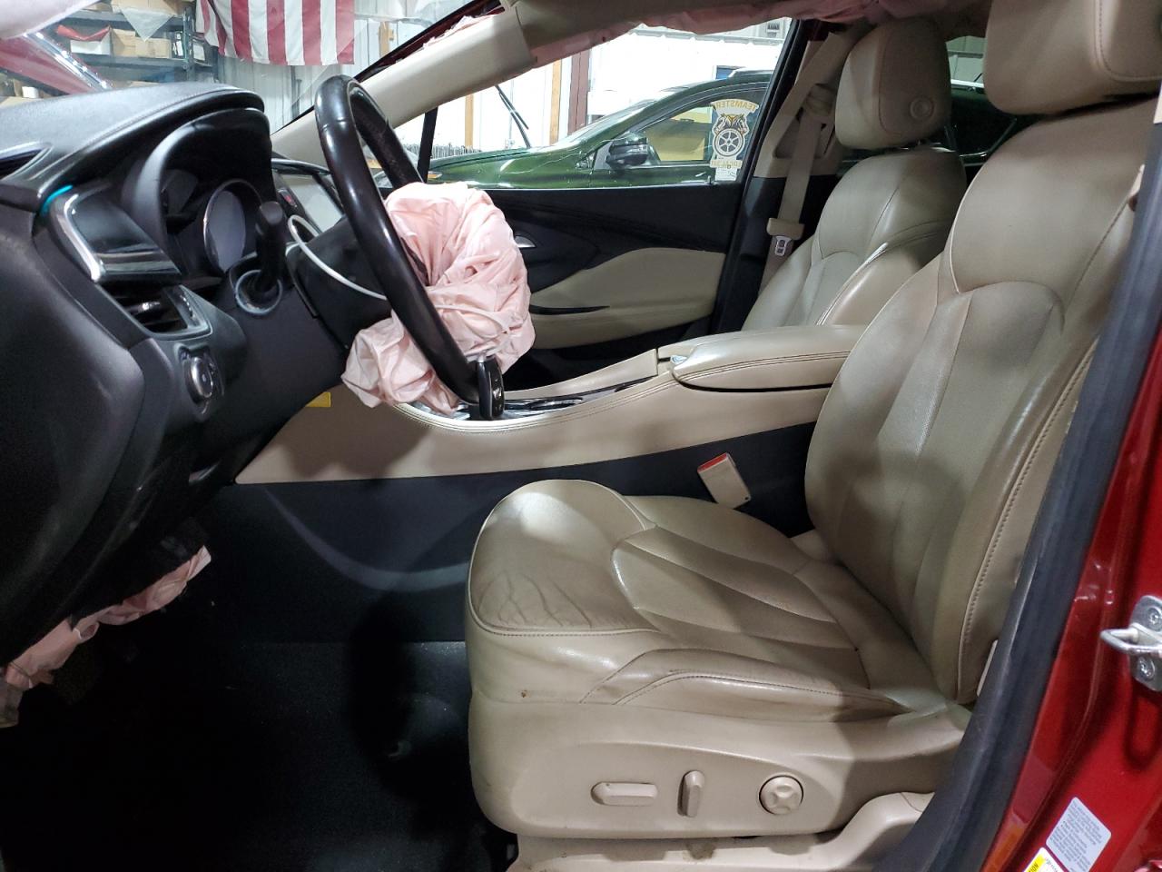 2017 Buick Envision VIN LRBFXDSA5HD039303 Copart auction photo, front end / side damage thumbnail 7
