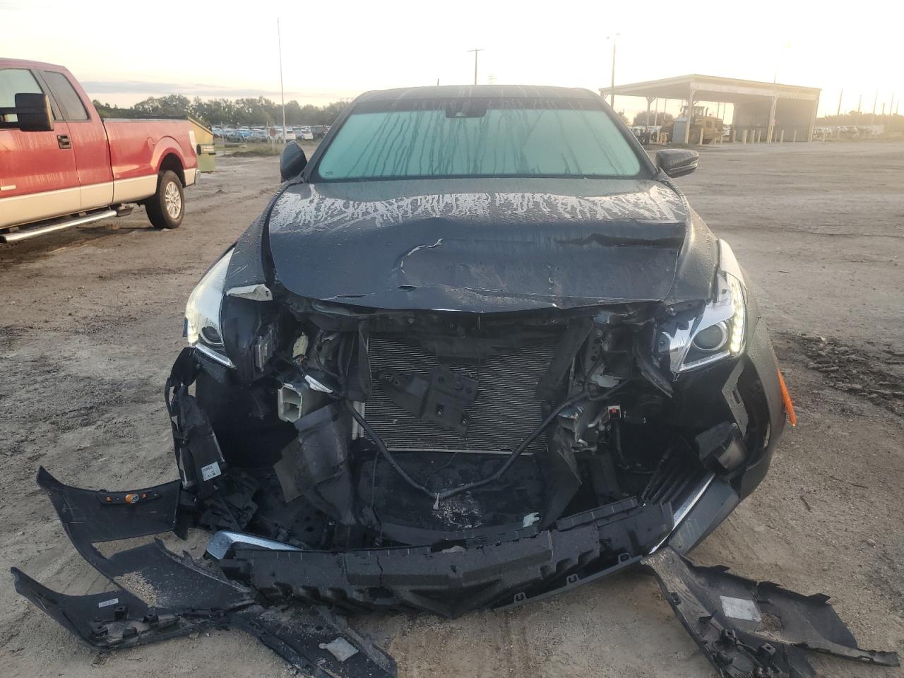 2015 Cadillac CTS VIN 1G6AR5S39F0114072 Copart auction photo, front end damage thumbnail 5