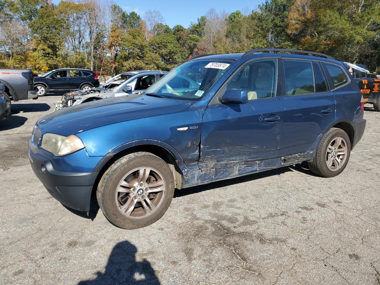 2005 BMW X3 VIN WBXPA93475WD18206