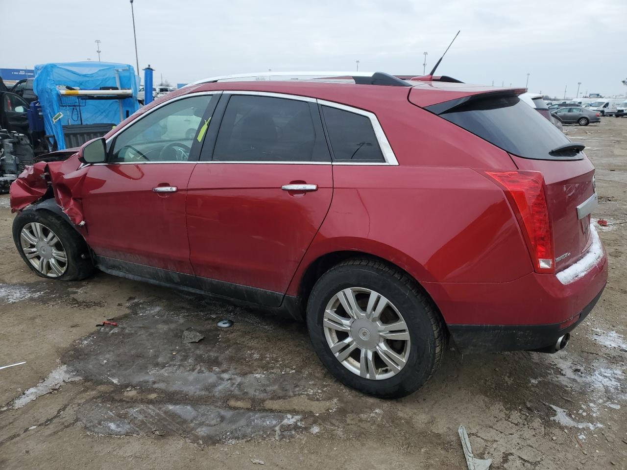 2014 Cadillac SRX VIN 3GYFNEE32ES687066 Copart auction photo, front end / undercarriage damage thumbnail 2