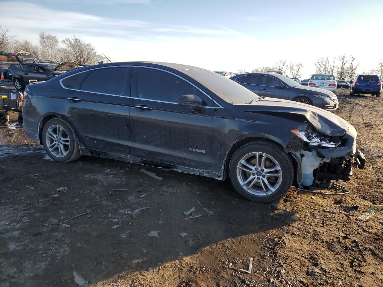 2015 Ford Fusion VIN 3FA6P0RU3FR242629 Copart auction photo, front end / minor dent/scratches damage thumbnail 4