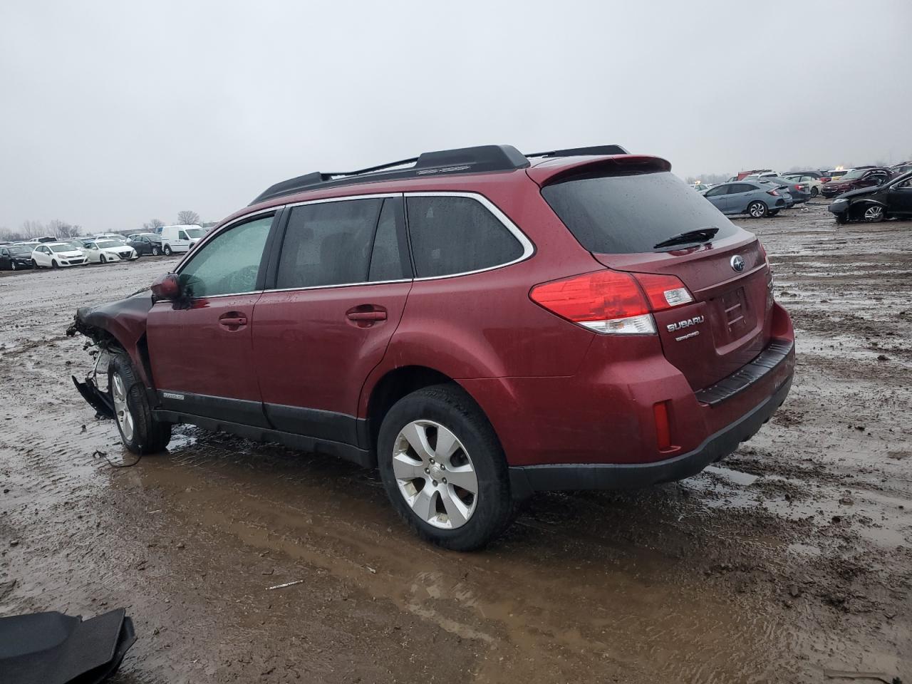 2011 Subaru Outback VIN 4S4BREGC7B2353527 Copart auction photo, burn - engine damage thumbnail 2