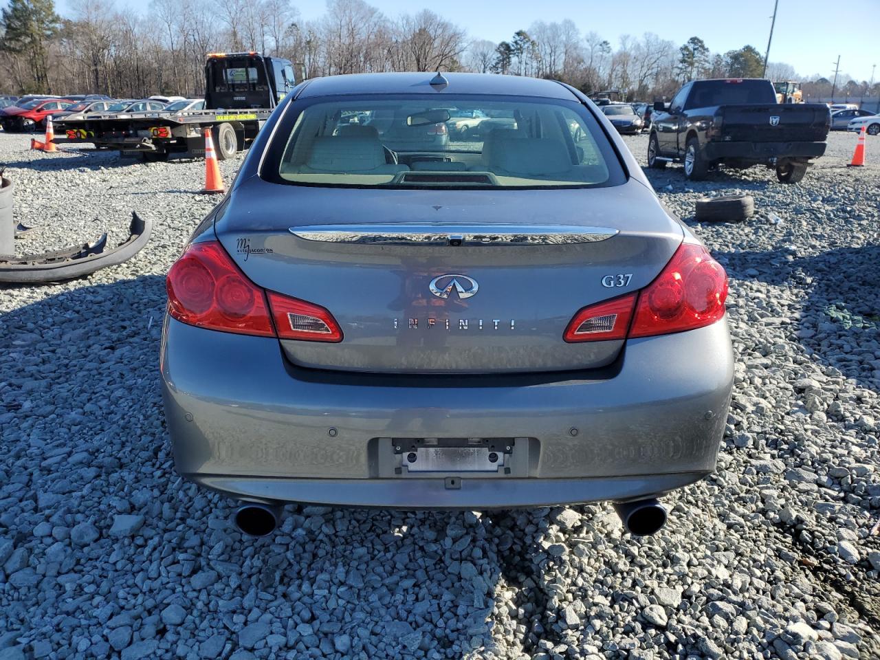 2013 Infiniti G VIN JN1CV6AP3DM304759 Copart auction photo, front end damage thumbnail 6