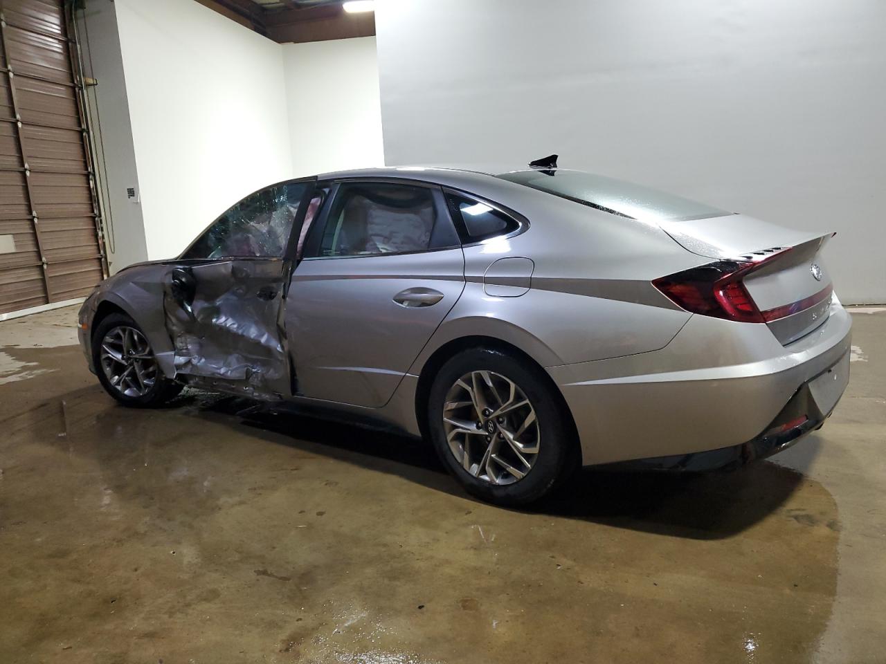 2021 Hyundai Sonata VIN KMHL64JA2MA145465 Copart auction photo, front end / side damage thumbnail 2