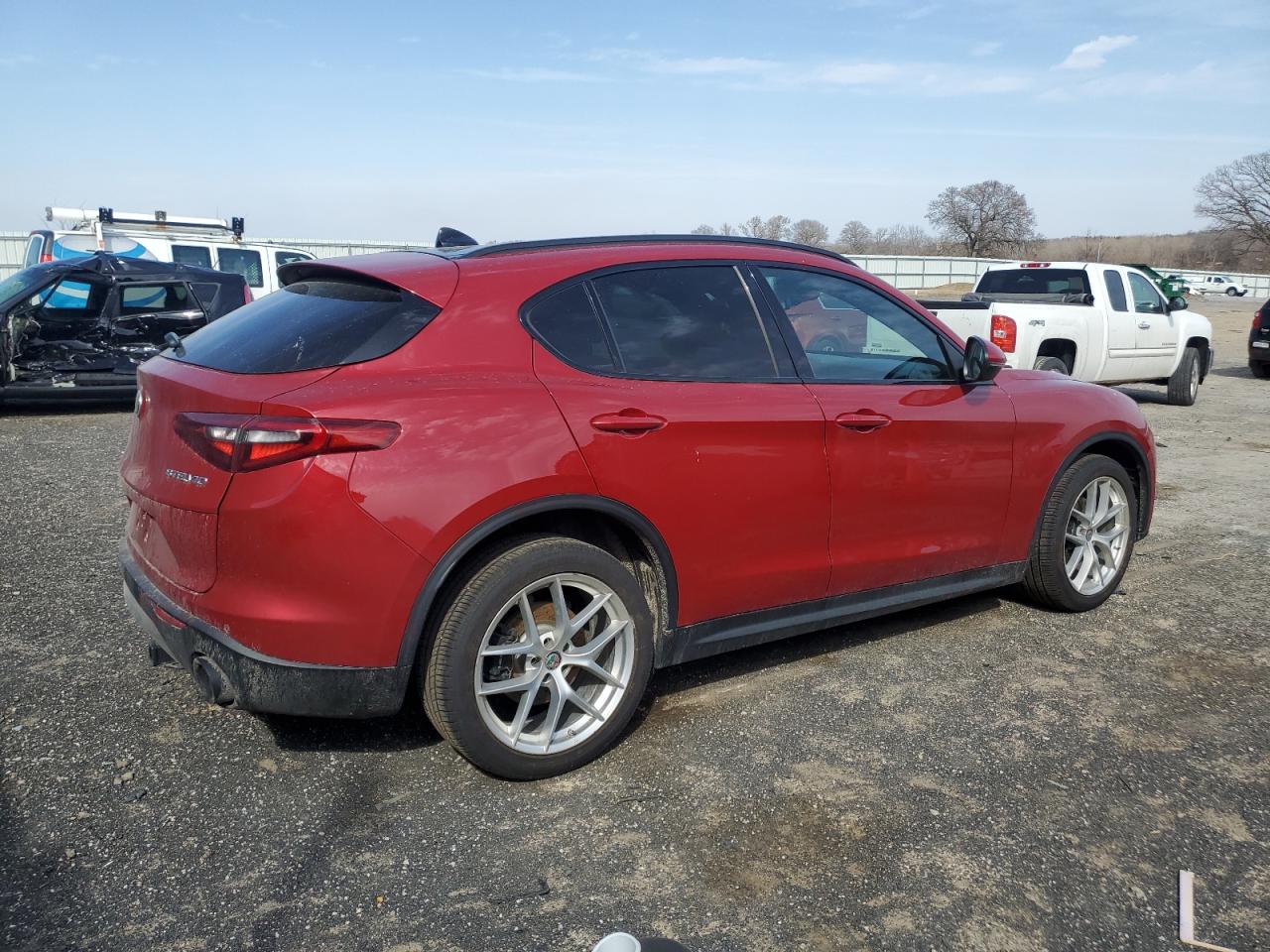 2018 Alfa Romeo Stelvio VIN ZASFAKNN4J7B75102 Copart auction photo, undercarriage / minor dent/scratches damage thumbnail 3